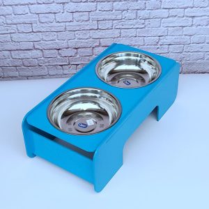 comedor elevado de comida para mascotas