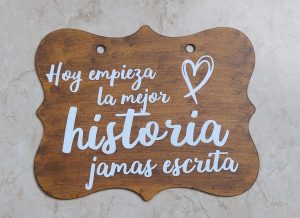 Cartel de pajecito para bodas