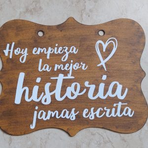 Cartel de pajecito para bodas