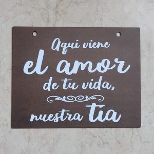 Cartel de pajecito para bodas