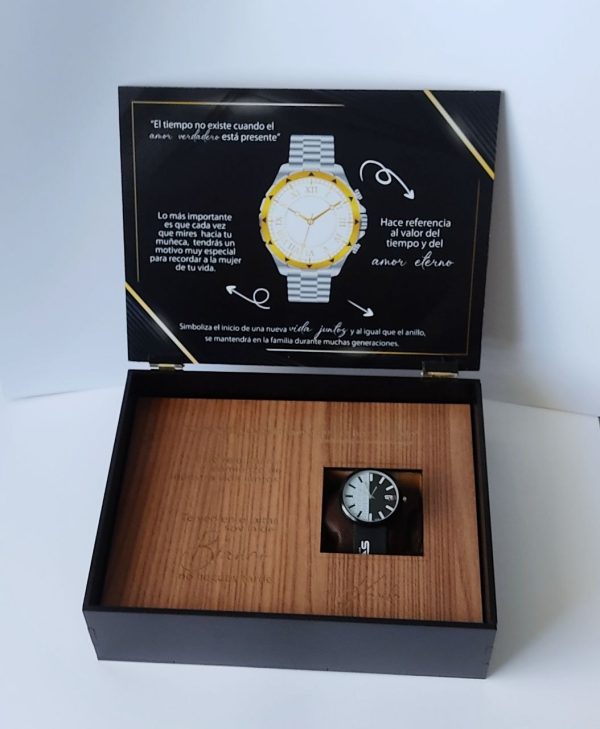 Regalo de compromiso, reloj de compromiso para novio, boda