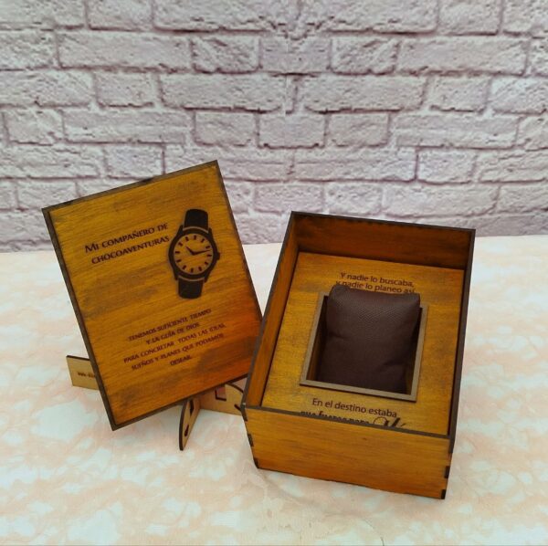caja de compromiso para reloj de novio - regalo de compromiso
