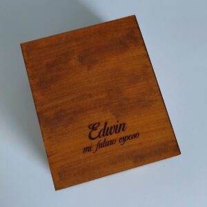 caja de compromiso para reloj de novio - regalo de compromiso