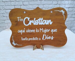 cartel de pajecito personalizado toda ocasión