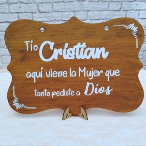 cartel de pajecito personalizado toda ocasión