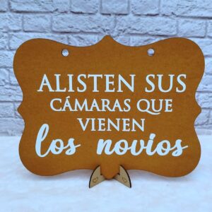 Cartel de pajecito para bodas personalizados - mensajes creativos