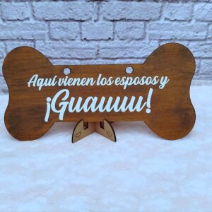 Cartel de pajecito para bodas personalizados - mensajes creativos - para máscotas