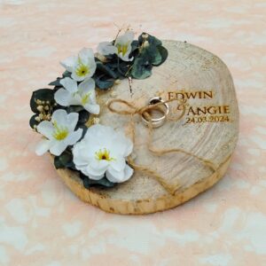 rodaja porta anillos silvestre personalizada