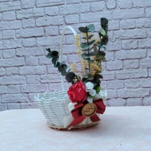 Canasto para petalos de flores pajecitos decoraciones de boda