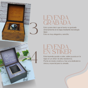 Caja personalizada para reloj de novio, caja reloj de compromiso, reloj para el novio, regalo de compromiso, caja reloj