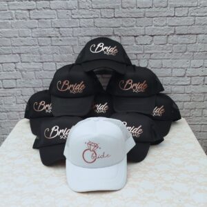 Gorras y detalles para despedida de soltera