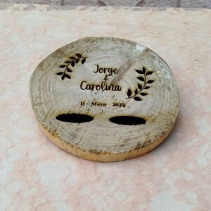 Rodaja personalizada para anillos de boda