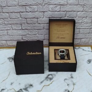 Caja de regalo para reloj de compromiso para el novios, regalo de compromiso para el novios, caja de regalo de compromiso, futuro esposo