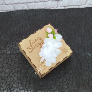 Cofre para anillos de boda vintage, elegante, bodas elegantes, personalizados