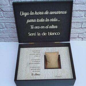 caja para reloj de compromiso para el novio, regalo de compromiso para el novio, regalo de promesa, caja para el reloj de regalo para el novio, regalo de compromiso del novio