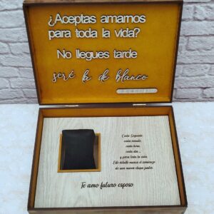 caja para reloj de compromiso para el novio, regalo de compromiso para el novio, regalo de promesa, caja para el reloj de regalo para el novio, regalo de compromiso del novio