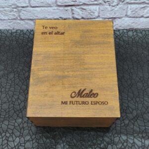 Caja de compromiso para regalo de novio - regalo de compromiso - caja para reloj de novio