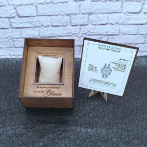 Caja de compromiso para regalo de novio - regalo de compromiso - caja para reloj de novio