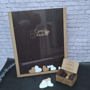 Cuadro de firmas personalizado para bodas y eventos