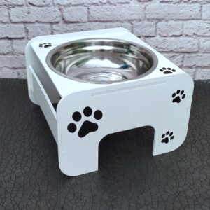 Comedor elevado personalizado para mascotas