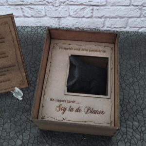 Caja de compromiso para regalo de novio - regalo de compromiso - caja para reloj de novio