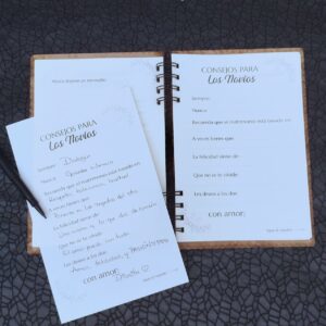 Libro de firmas personalizado para bodas y eventos toda ocasión, con hojas pesronalizadas