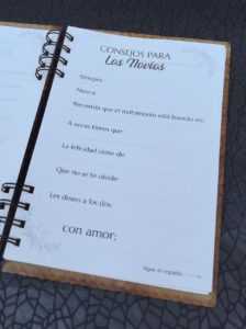 Libro de firmas personalizado para bodas y eventos toda ocasión, con hojas pesronalizadas