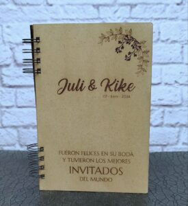 Libro de firmas personalizado para bodas y eventos toda ocasión, con hojas pesronalizadas