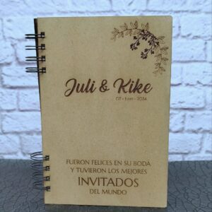 Libro de firmas personalizado para bodas y eventos toda ocasión, con hojas pesronalizadas