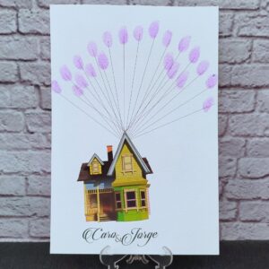 Árbol de huellas para bodas y eventos personalizado casa up