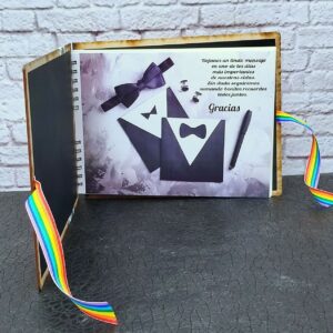 Libro de firmas personalizado para bodas y eventos toda ocasión, tapas en madera