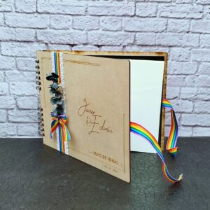 Libro de firmas personalizado para bodas y eventos toda ocasión, tapas en madera