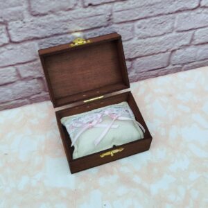 Cofre para anillos de boda personalizados vintage