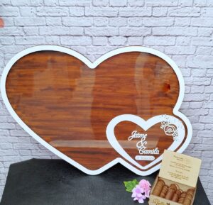 Cuadro de firmas personalizado para bodas y eventos