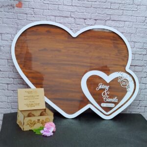 Cuadro de firmas personalizado para bodas y eventos