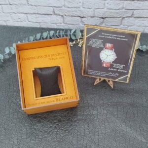 Caja de compromiso para regalo de novio - regalo de compromiso - caja para reloj de novio