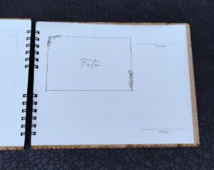 Libro de firmas personalizado para bodas y eventos