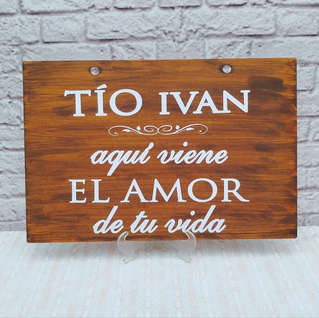Cartel o aviso para pajecito - bodas - eventos - personalizados - toda ocasión