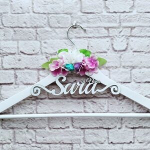 Ganchos personalizados para vestidos de novio o quinceañera