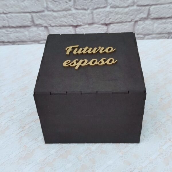 caja para reloj de compromiso personalizado para el novio