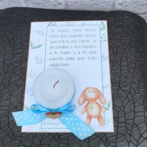 Vela decorativa para baby shower