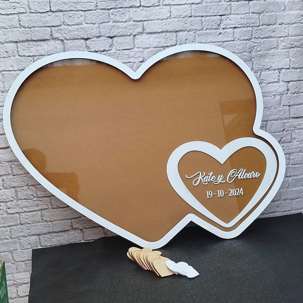 Cuadro para firmas y deseos para bodas y eventos personalizados
