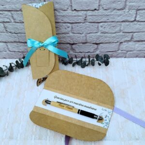 Esferos personalizados para detalles de padrinos, con empaque