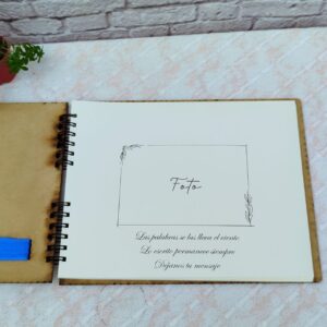 Libros de firmas personalizados toda ocasión en tapa en madera