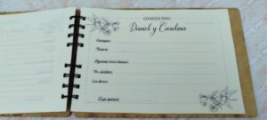 Libros de firmas personalizados toda ocasión en tapa en madera