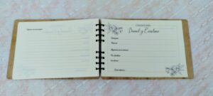 Libros de firmas personalizados toda ocasión en tapa en madera