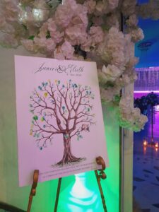 árbol de huellas, libro de huellas, árbol de huellas personalizados para quinceaños