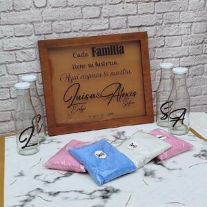 cuadro para ceremonia de la arena, ritual de la arena, ceremonia de la arena personalizado