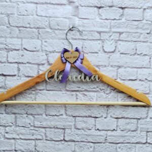 ganchos decorados y personalizados para vestidos de boda, vestido de novia, gancho vestido de novia personalizado