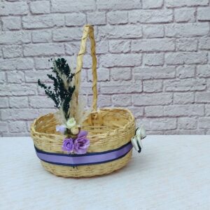 canastos decorados para bodas y eventos artificiales
